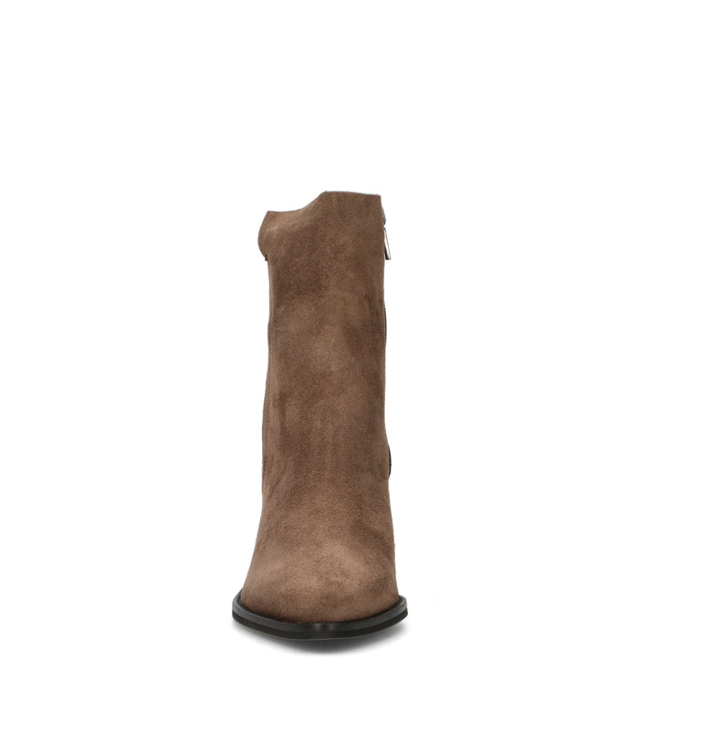 PHIL MELVIS Tronchetto donna taupe in suede