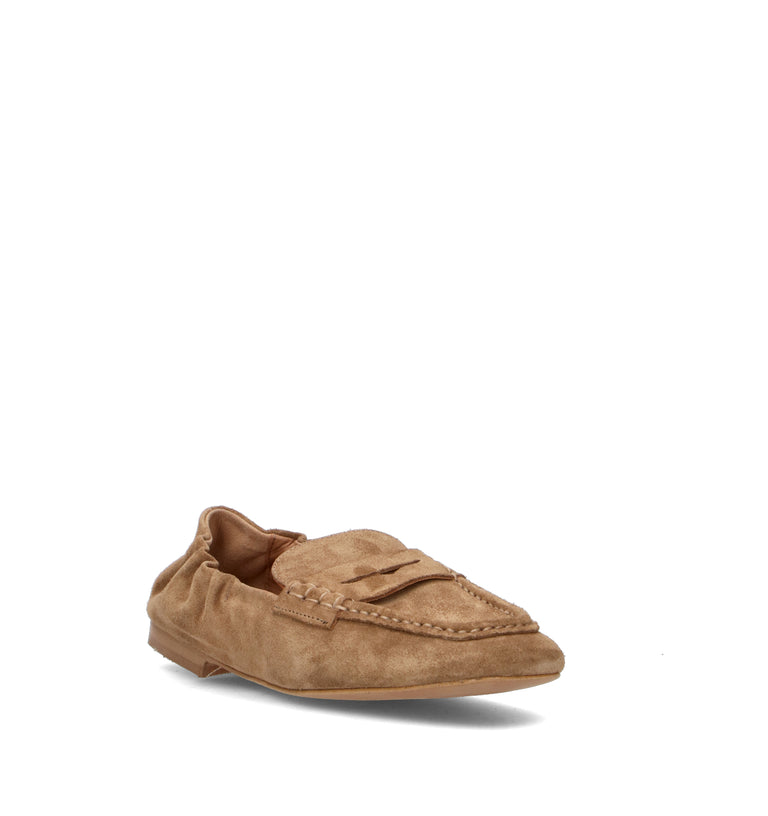 PHIL MELVIS Mocassino donna sabbia in suede