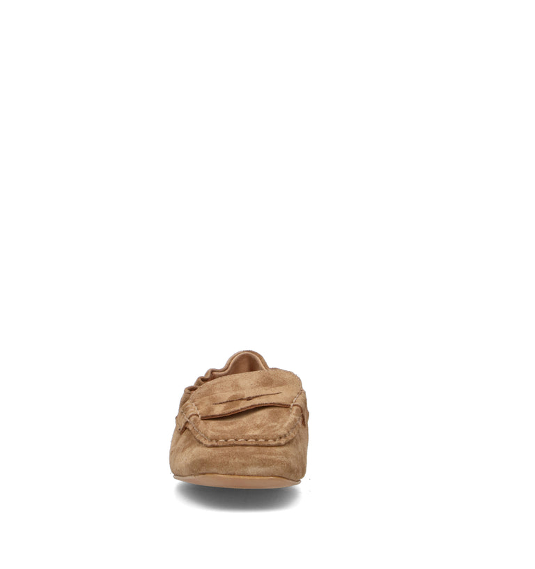 PHIL MELVIS Mocassino donna sabbia in suede