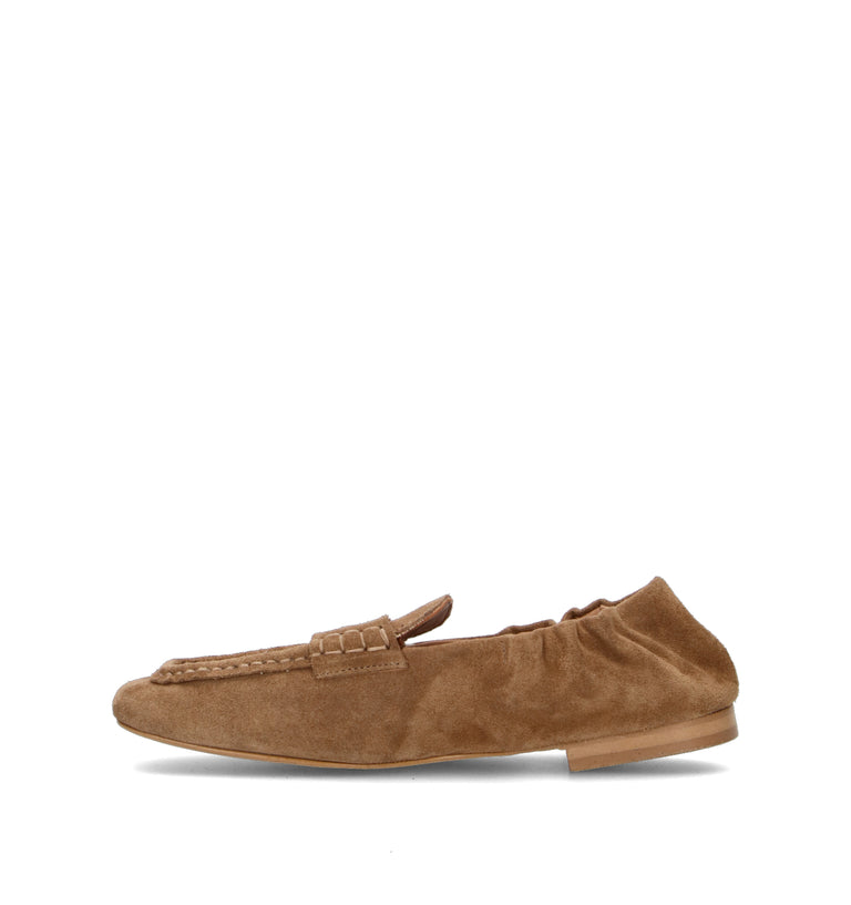 PHIL MELVIS Mocassino donna sabbia in suede