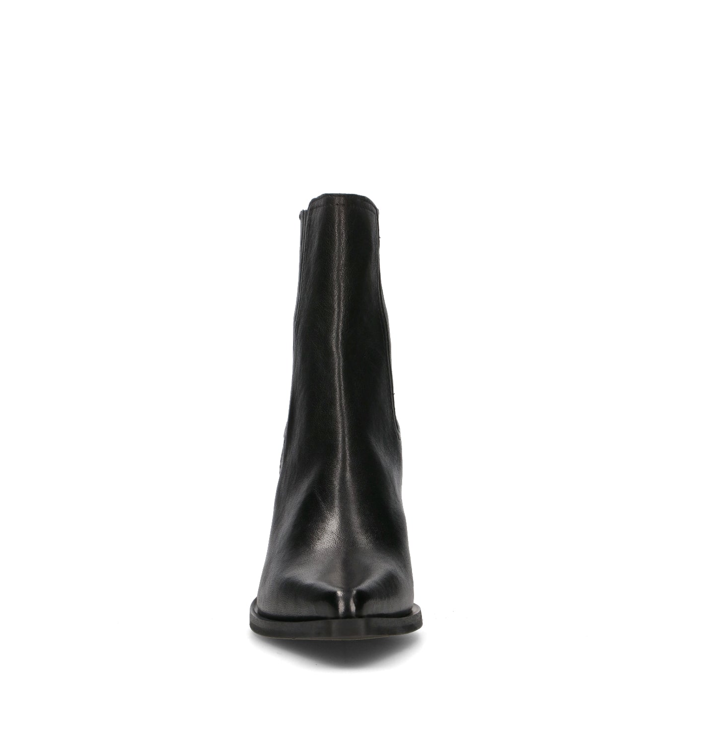 PHIL MELVIS Tronchetto donna nero in pelle