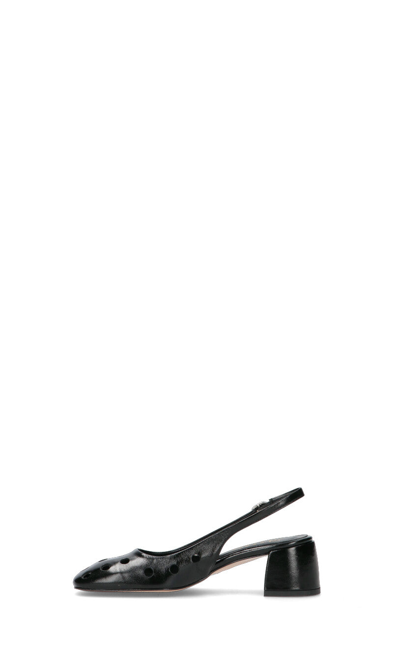 PHIL MELVIS Slingback donna nera in pelle