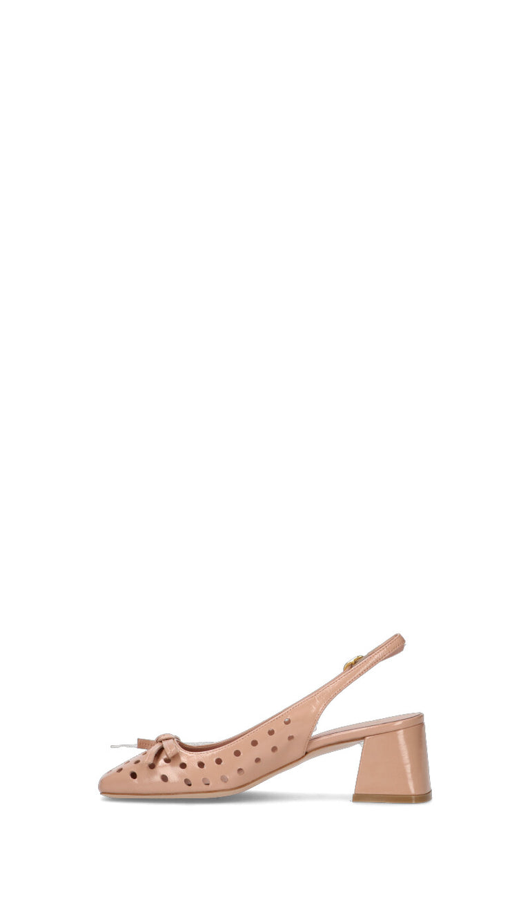 PHIL MELVIS Slingback donna nude in pelle