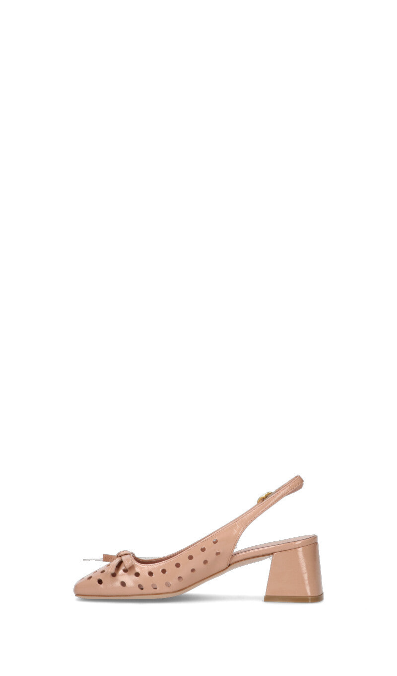 PHIL MELVIS Slingback donna nude in pelle