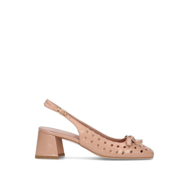 PHIL MELVIS Slingback donna nude in pelle