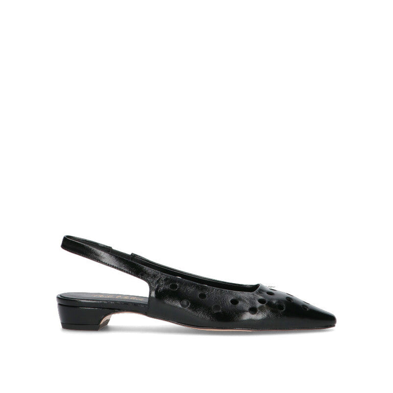 PHIL MELVIS Slingback donna nera in pelle
