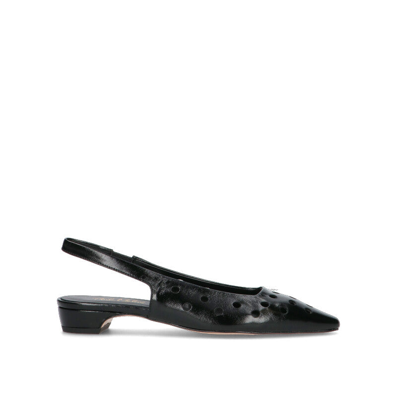 PHIL MELVIS Slingback donna nera in pelle