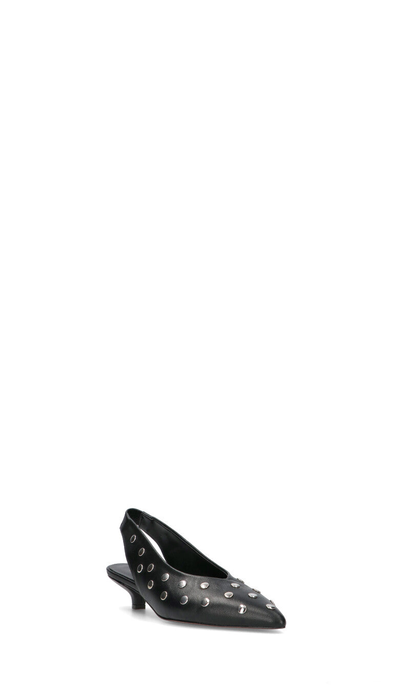 PHIL MELVIS Slingback donna nero in pelle