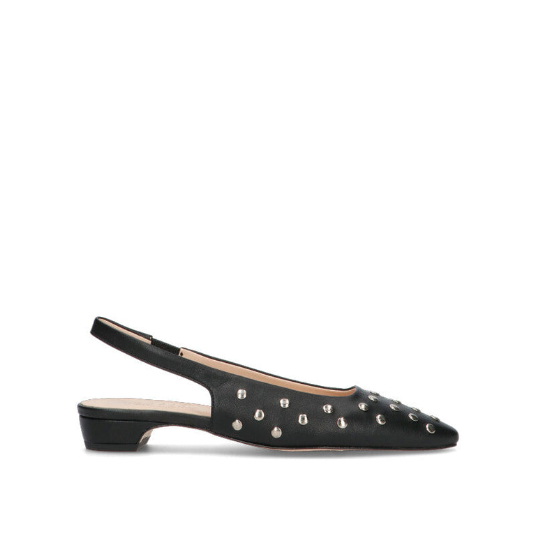 PHIL MELVIS Slingback donna nera in pelle