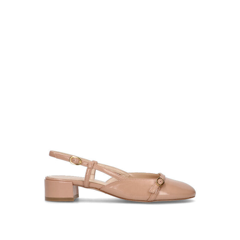 PHIL MELVIS Slingback donna nude in pelle