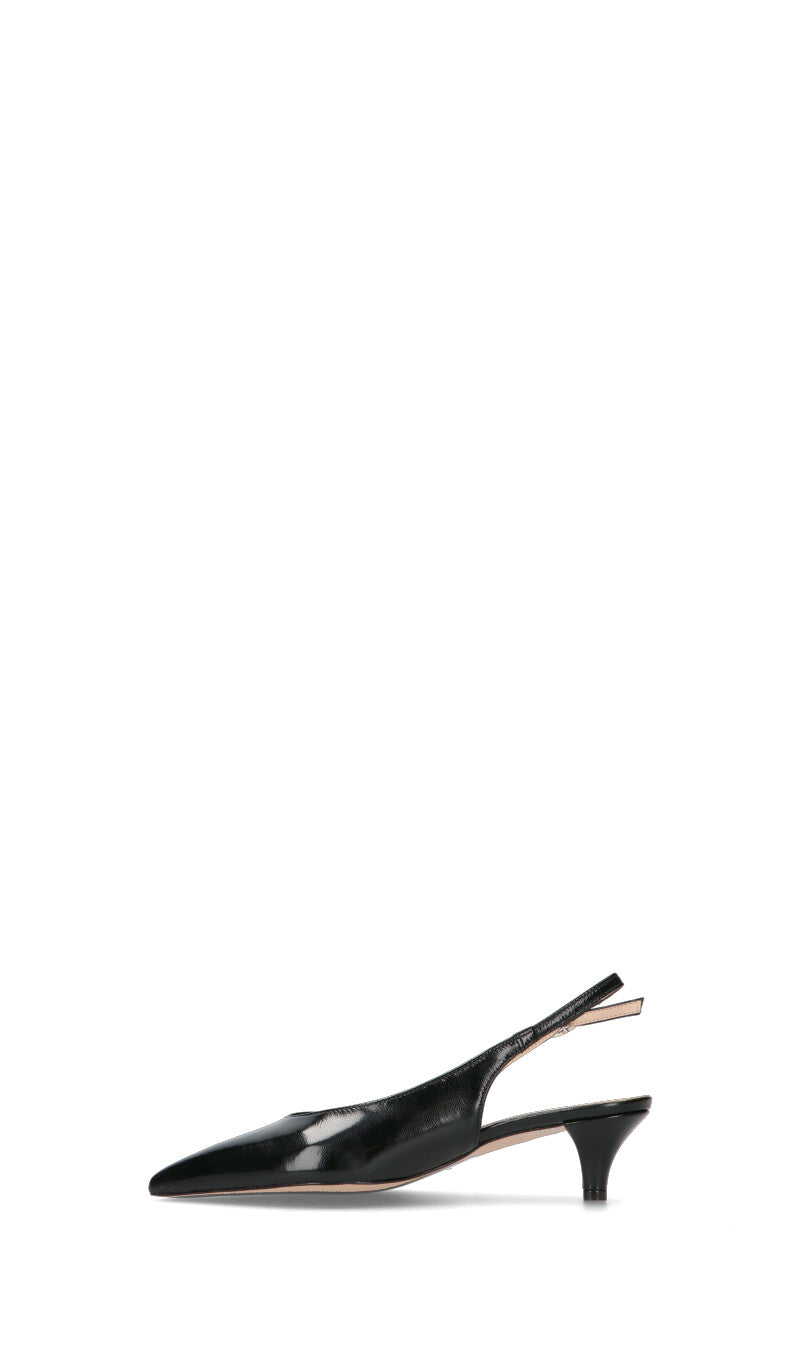 PHIL MELVIS Slingback donna nera in pelle