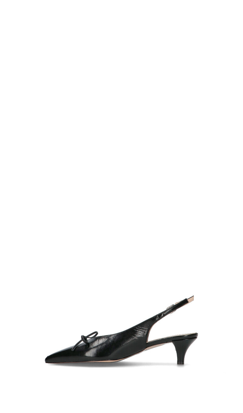 PHIL MELVIS Slingback donna nera in pelle