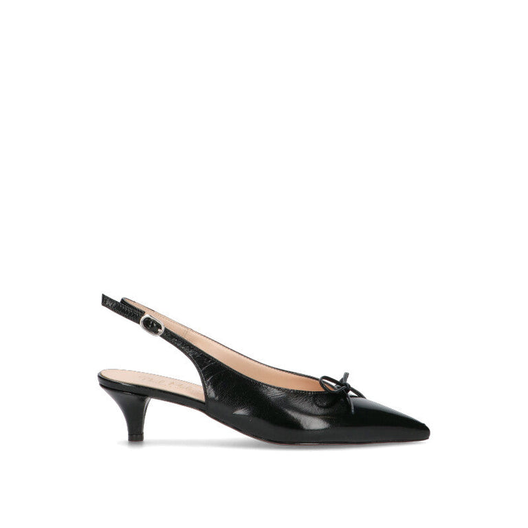 PHIL MELVIS Slingback donna nera in pelle