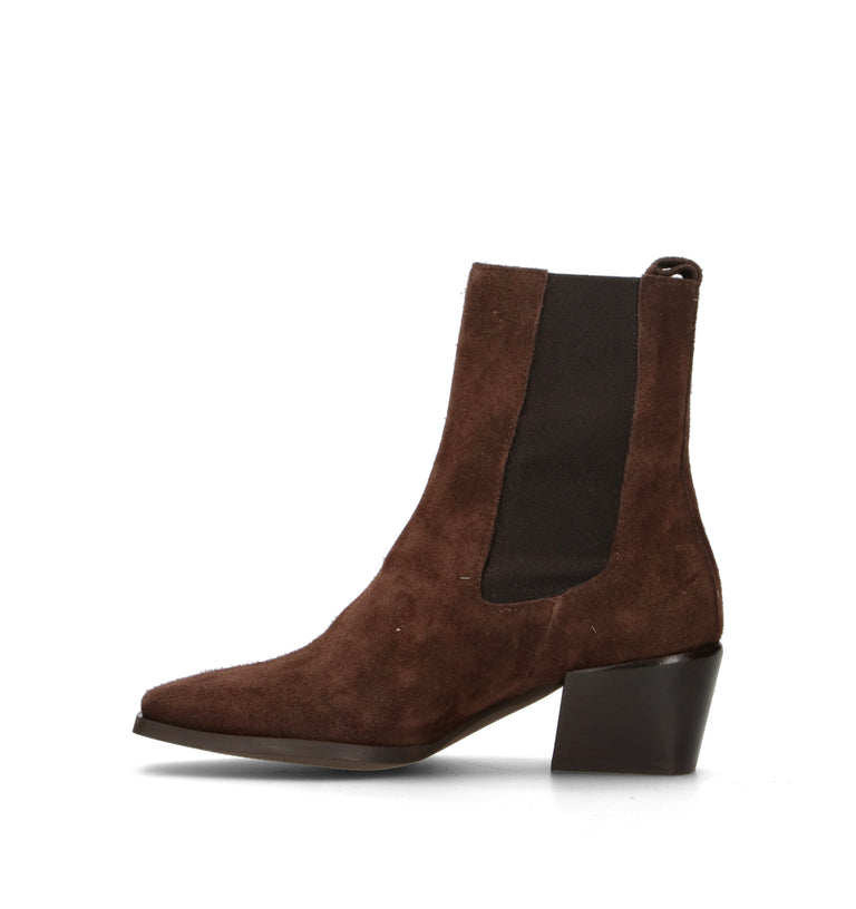 PHIL MELVIS Tronchetto donna testa di moro in suede