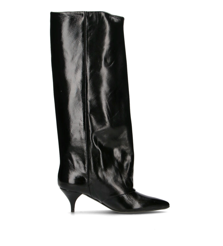 PHIL MELVIS Stivale donna nero in pelle