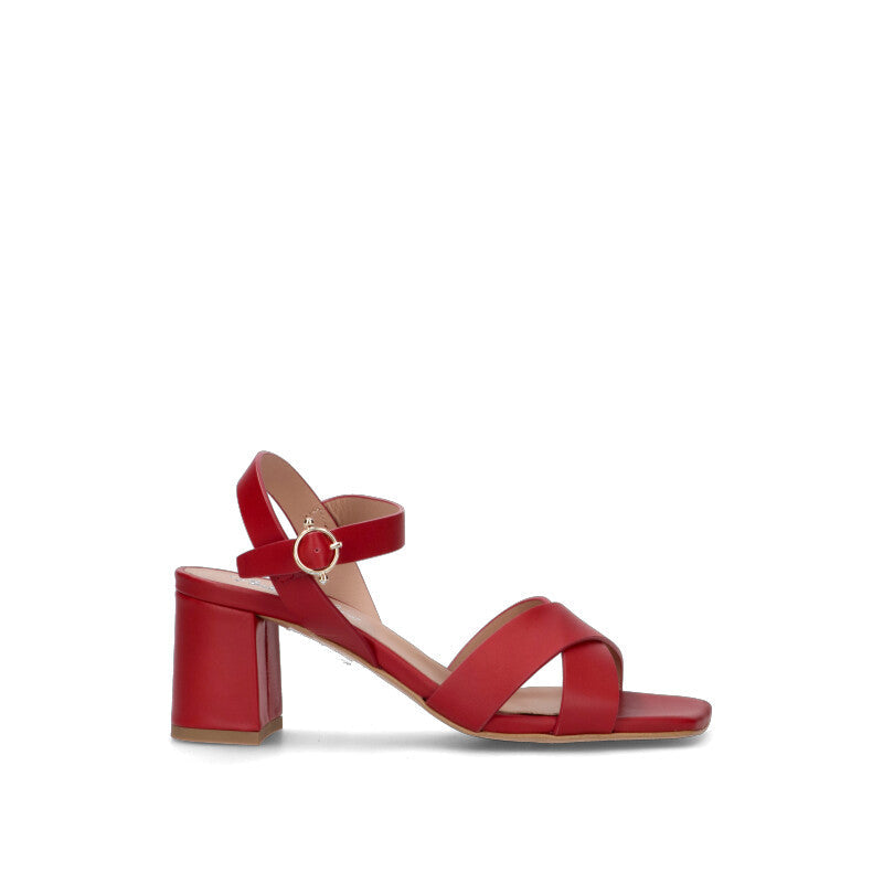 PHIL MELVIS Sandalo donna rosso in pelle