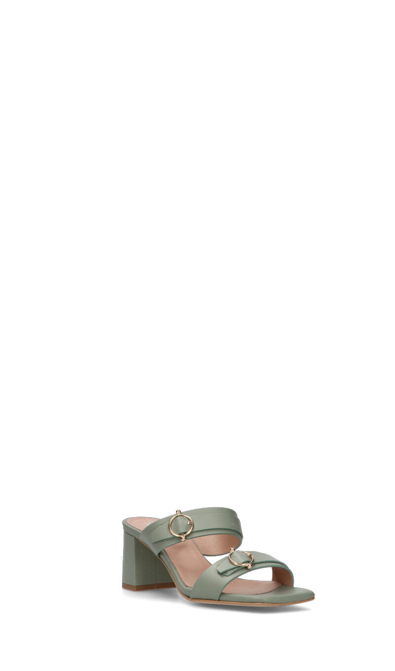 PHIL MELVIS Sandalo donna salvia in pelle