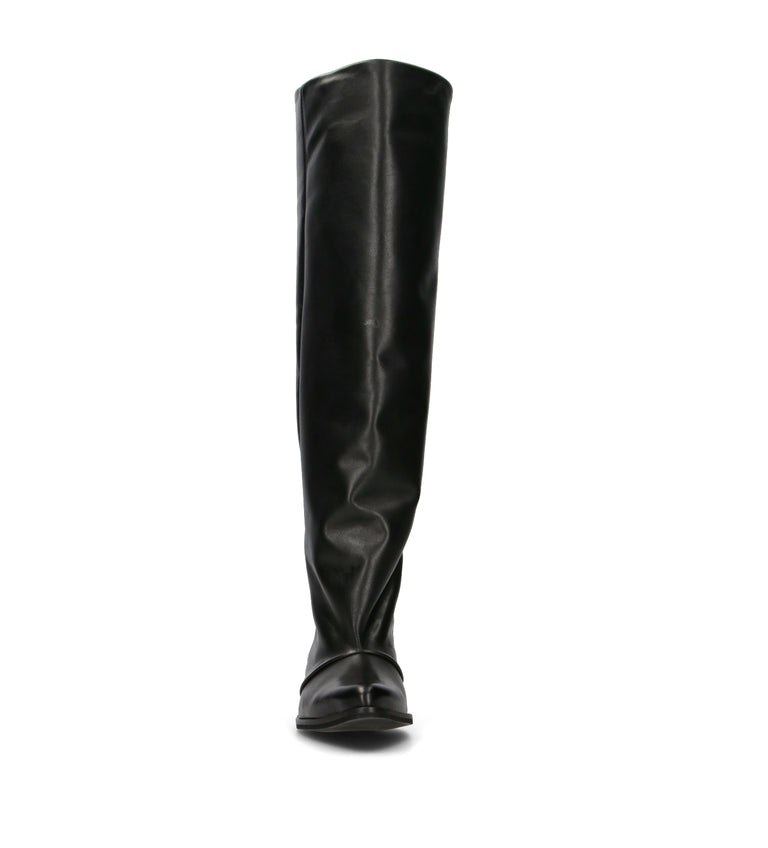 PHIL MELVIS Stivale donna nero in pelle