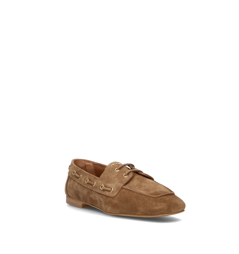 PHIL MELVIS Scarpa barca donna cuoio in suede