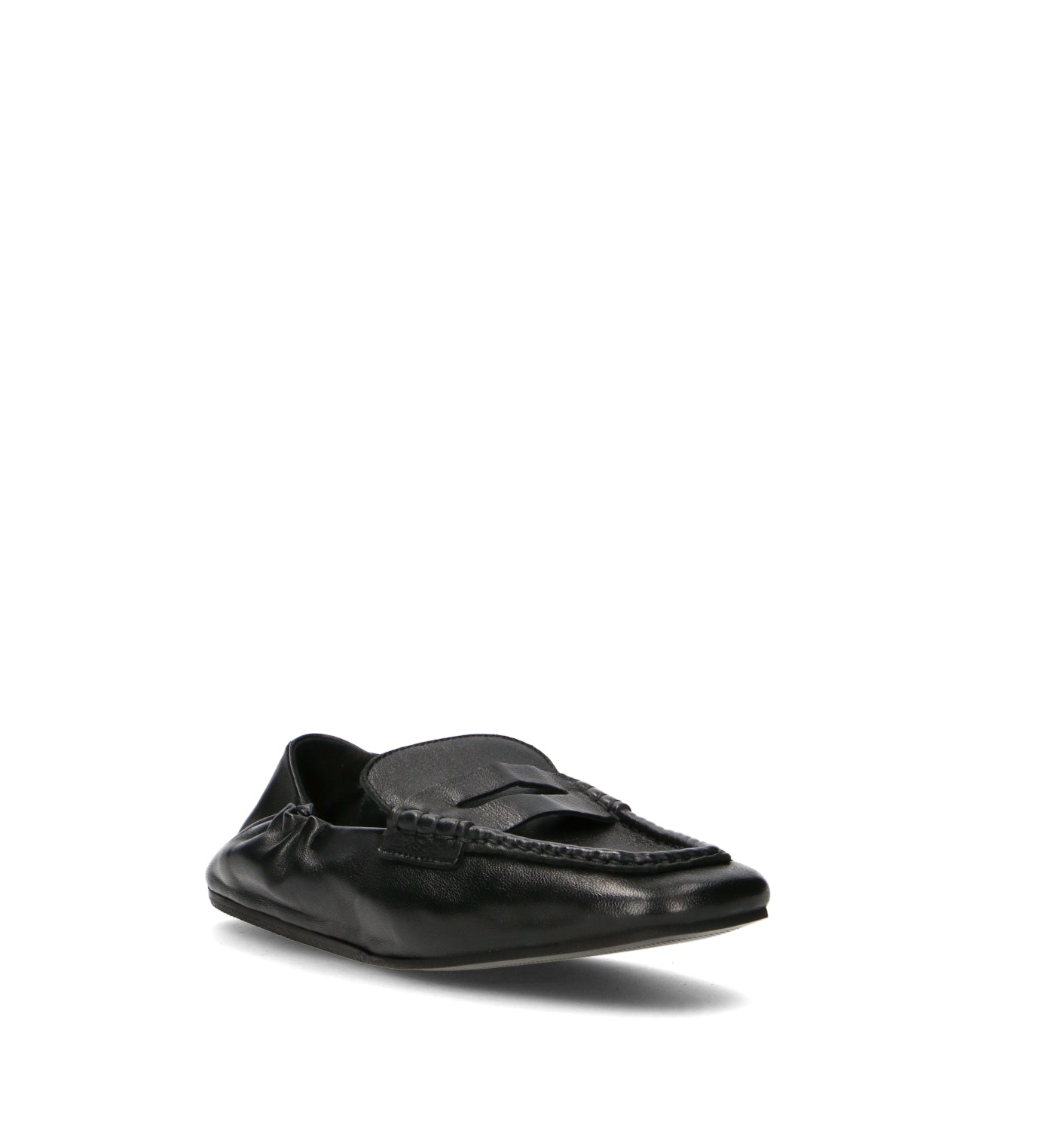 PHIL MELVIS Mocassino donna nero in pelle