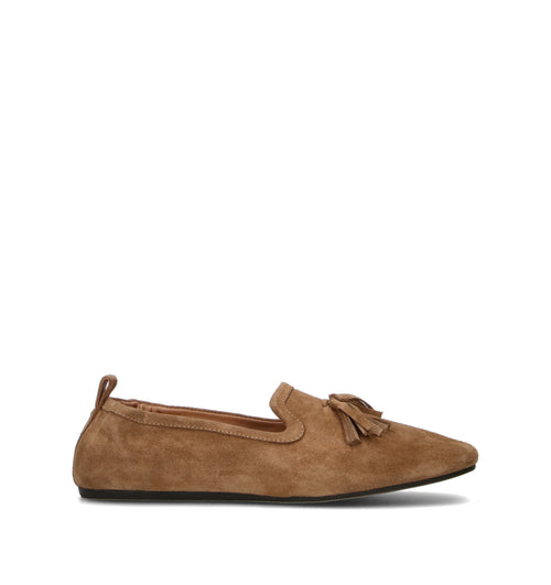 PHIL MELVIS Mocassino donna sabbia in suede