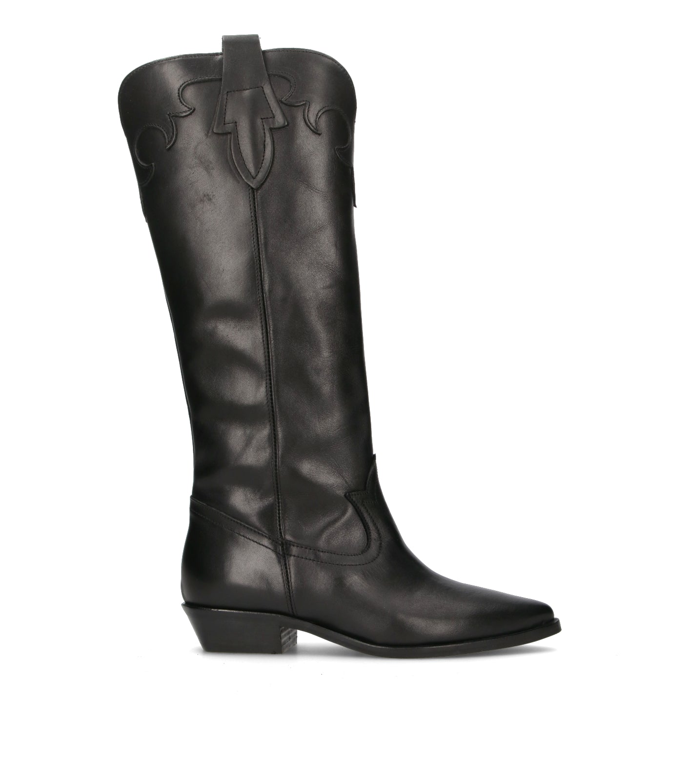PHIL MELVIS Stivale donna nero in pelle