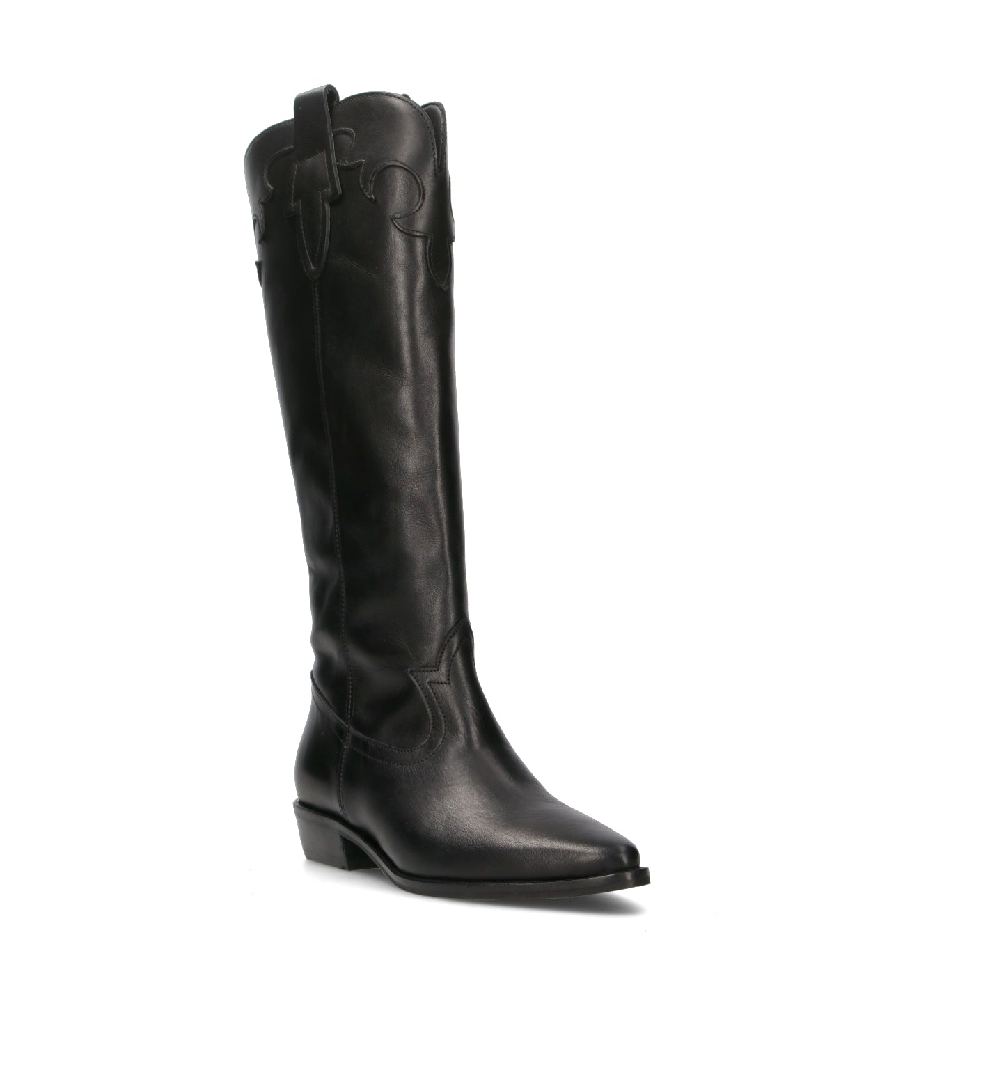 PHIL MELVIS Stivale donna nero in pelle
