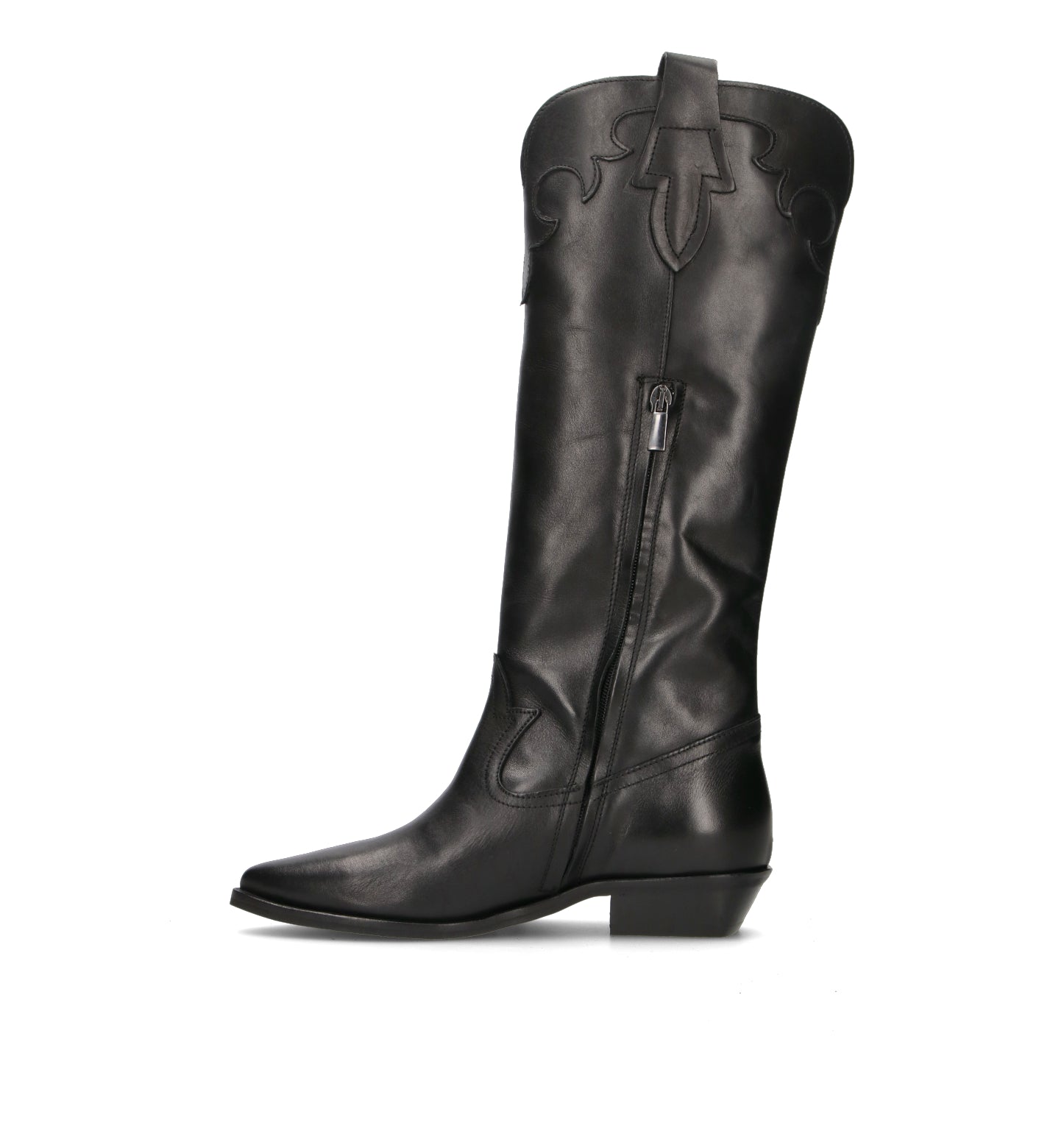 PHIL MELVIS Stivale donna nero in pelle