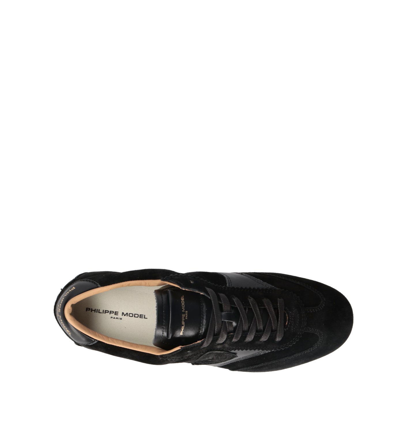PHILIPPE MODEL Sneaker uomo nera in suede
