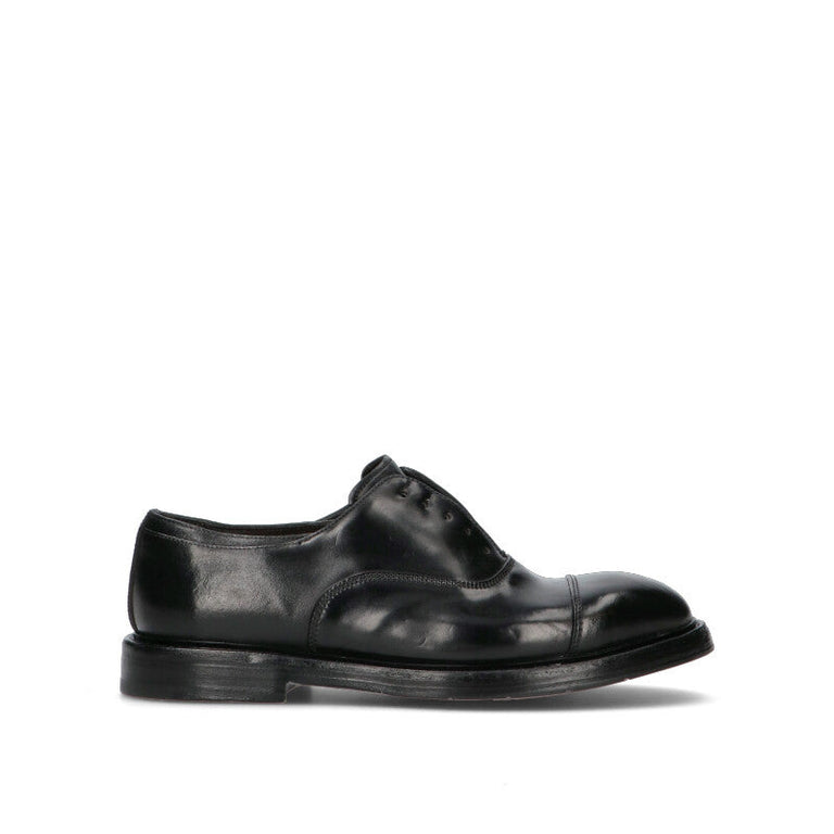 PREMIATA Stringata uomo nera in pelle