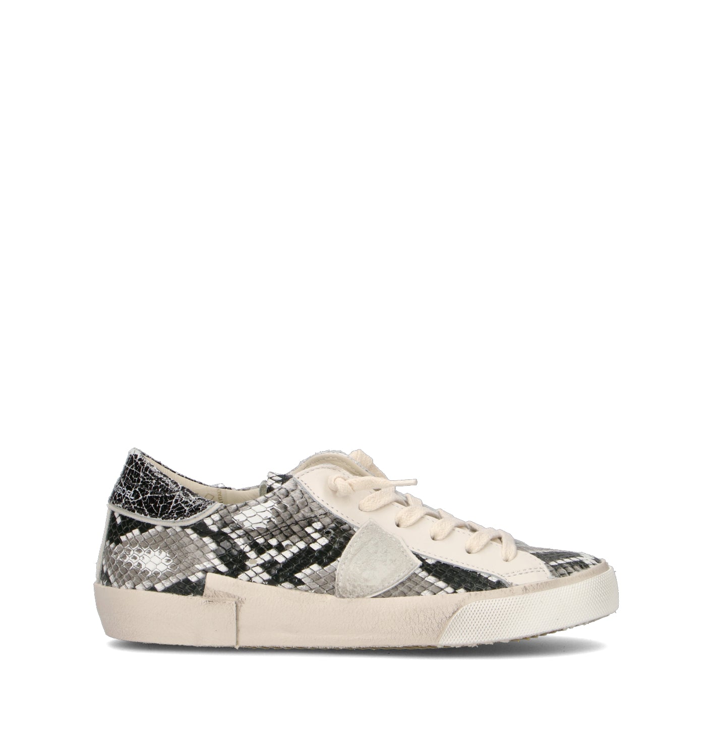 PHILIPPE MODEL Sneaker donna bianca/pitonata