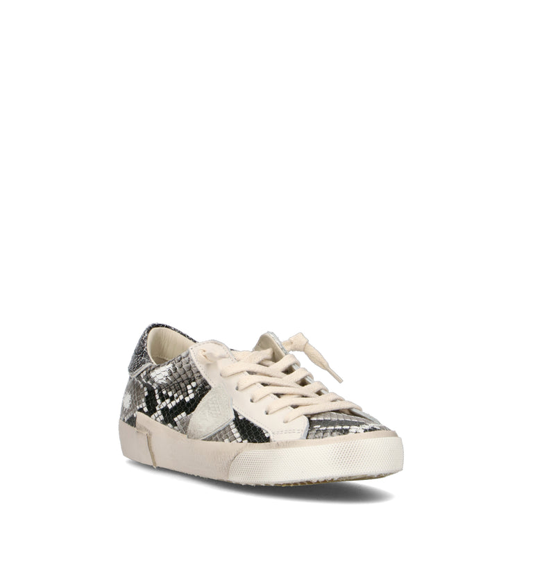 PHILIPPE MODEL Sneaker donna bianca/pitonata