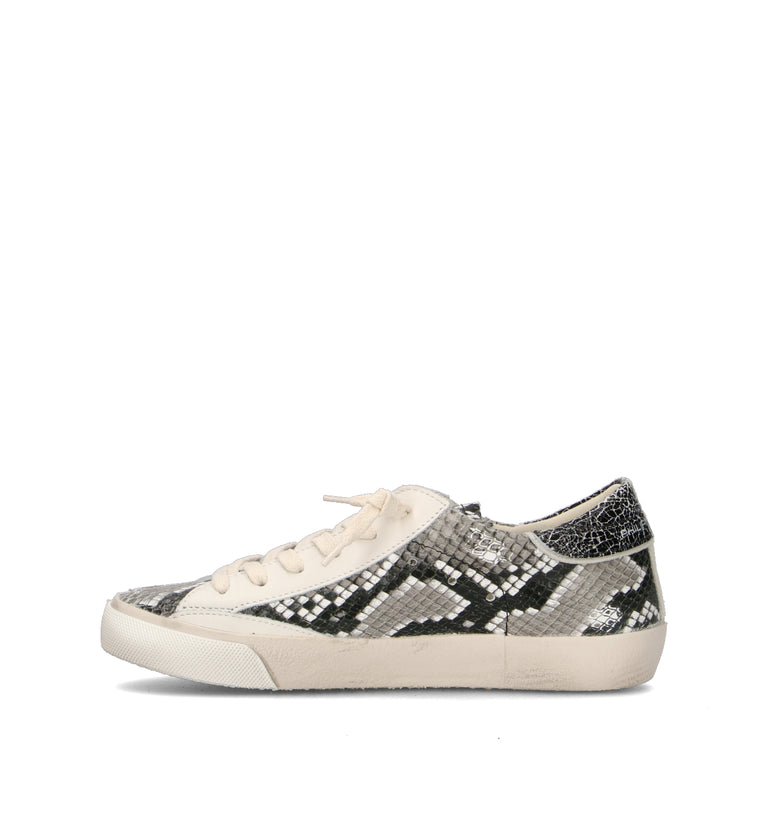 PHILIPPE MODEL Sneaker donna bianca/pitonata