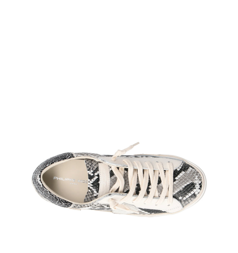 PHILIPPE MODEL Sneaker donna bianca/pitonata