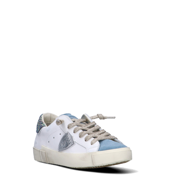 PHILIPPE MODEL Sneaker donna bianca/azzurra
