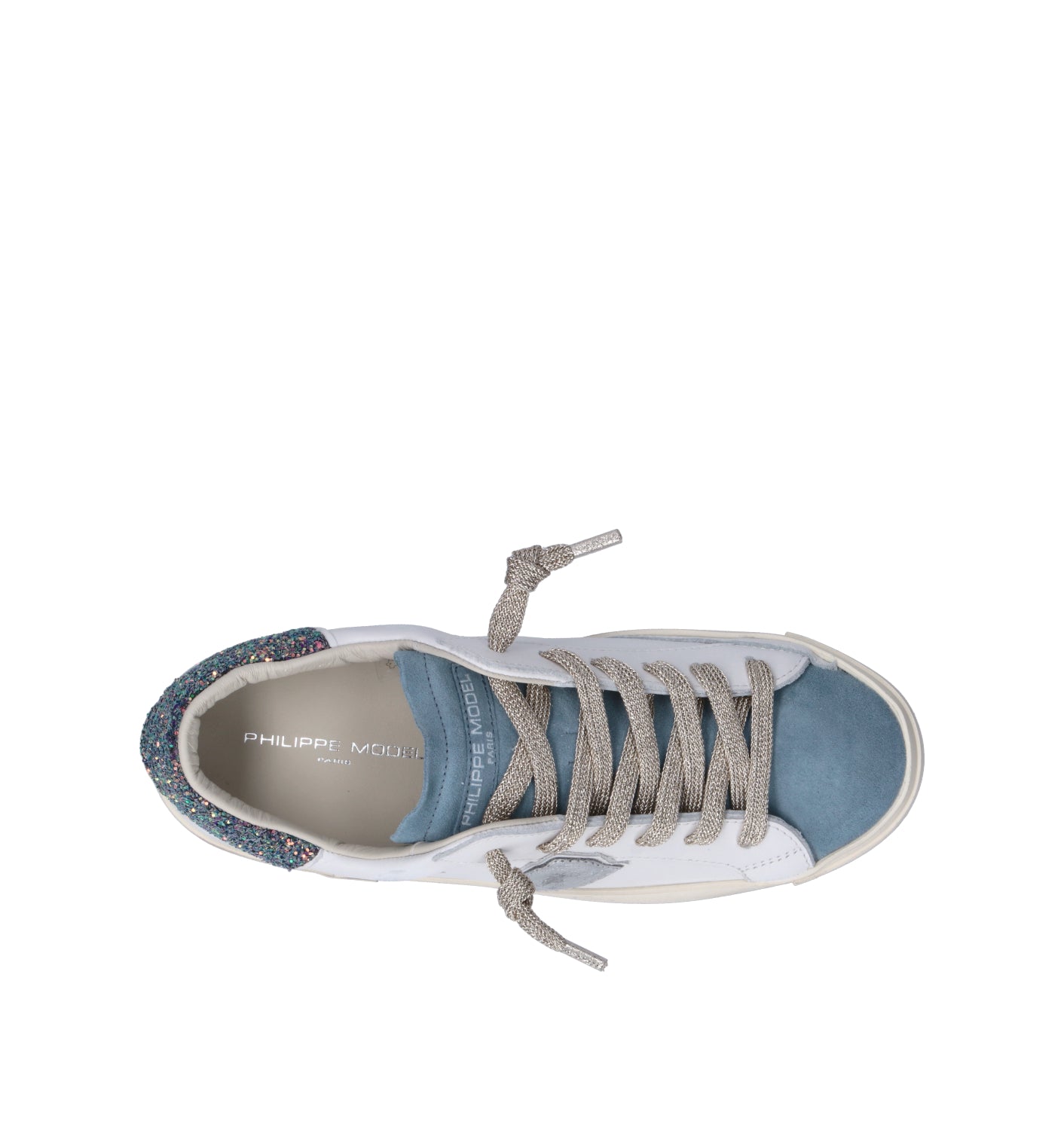 PHILIPPE MODEL Sneaker donna bianca/azzurra