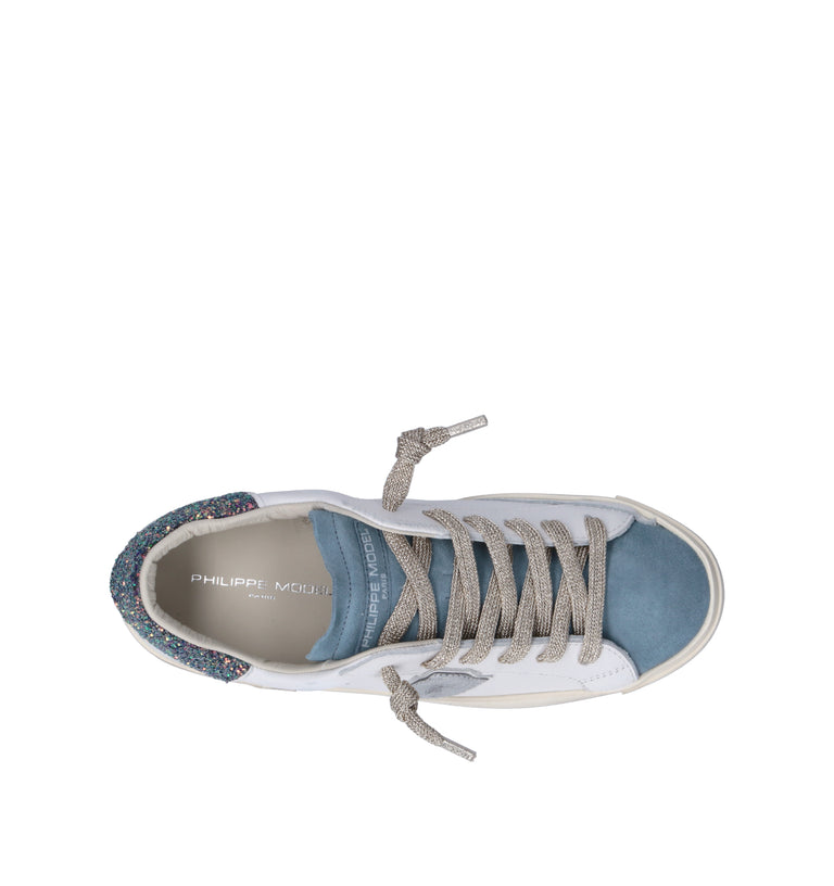 PHILIPPE MODEL Sneaker donna bianca/azzurra