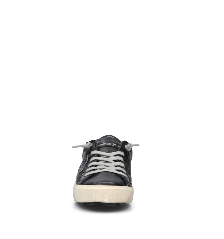 PHILIPPE MODEL Sneaker donna nera in pelle