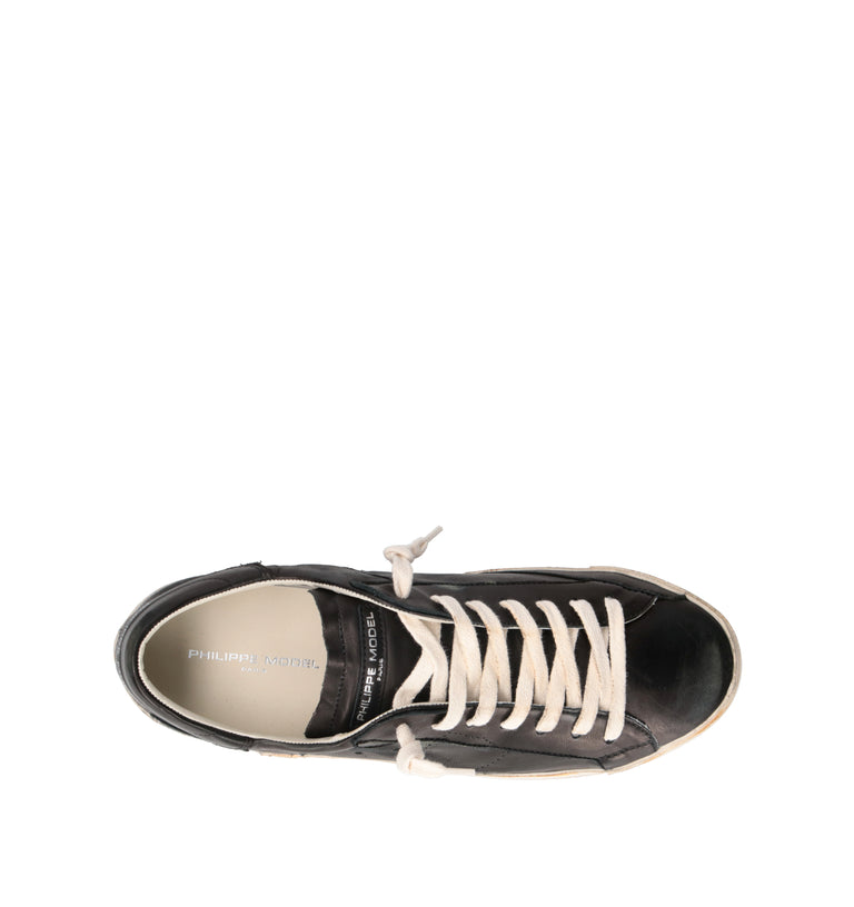 PHILIPPE MODEL Sneaker uomo nera in pelle