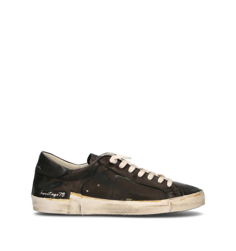 PHILIPPE MODEL Sneaker uomo nera in pelle