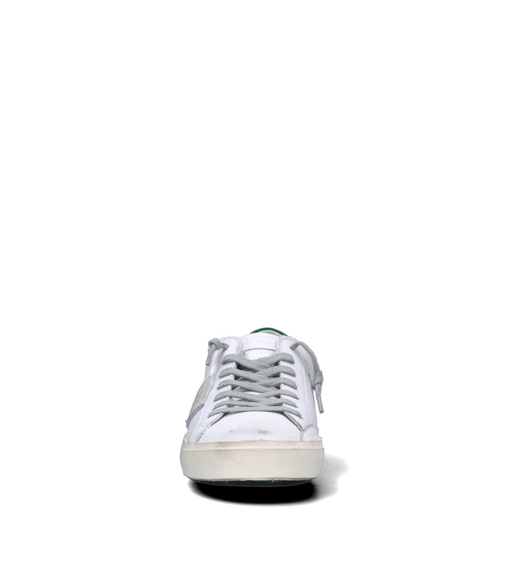 PHILIPPE MODEL Sneaker uomo bianca/verde in pelle