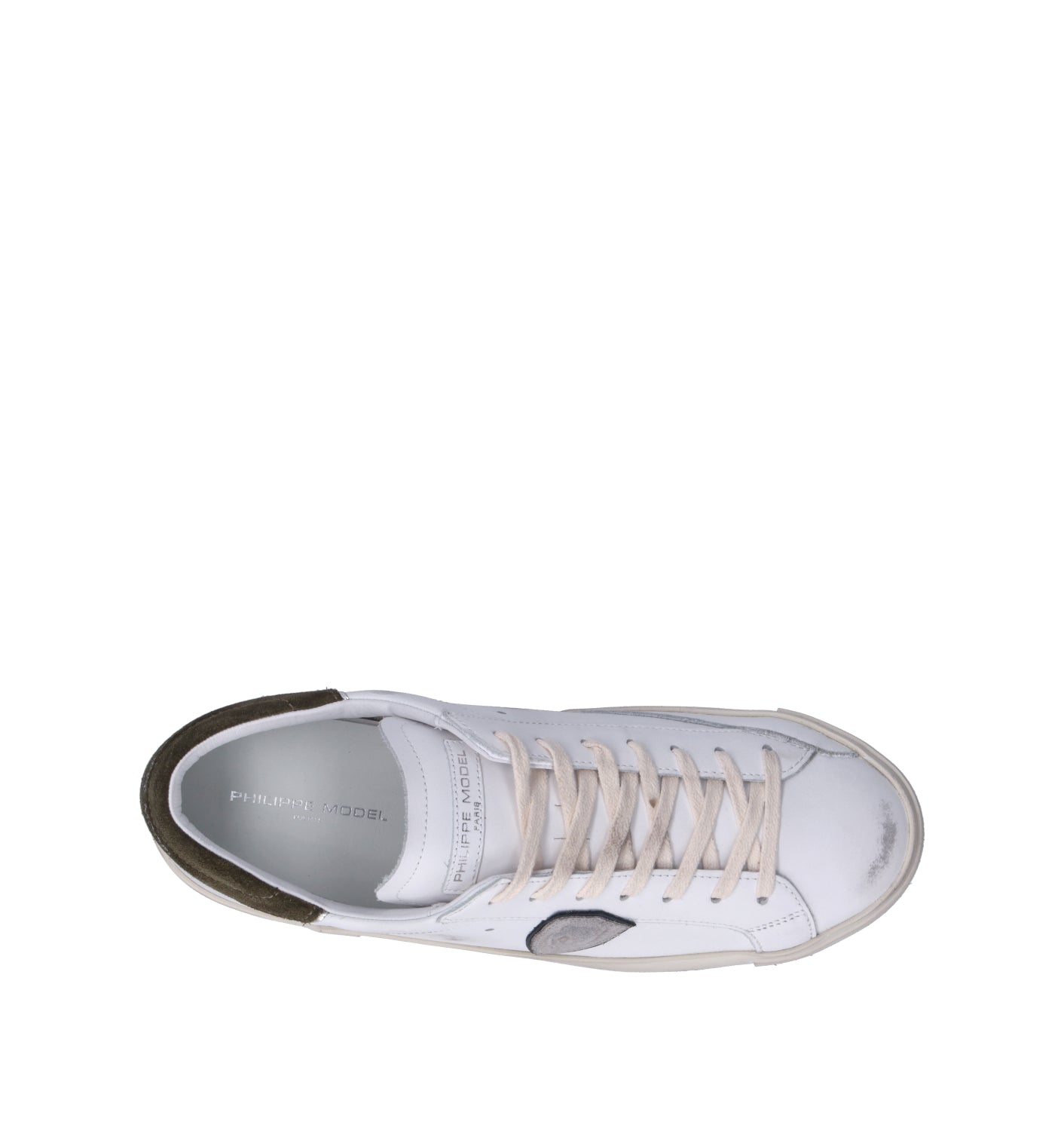 PHILIPPE MODEL Sneaker uomo bianca in pelle
