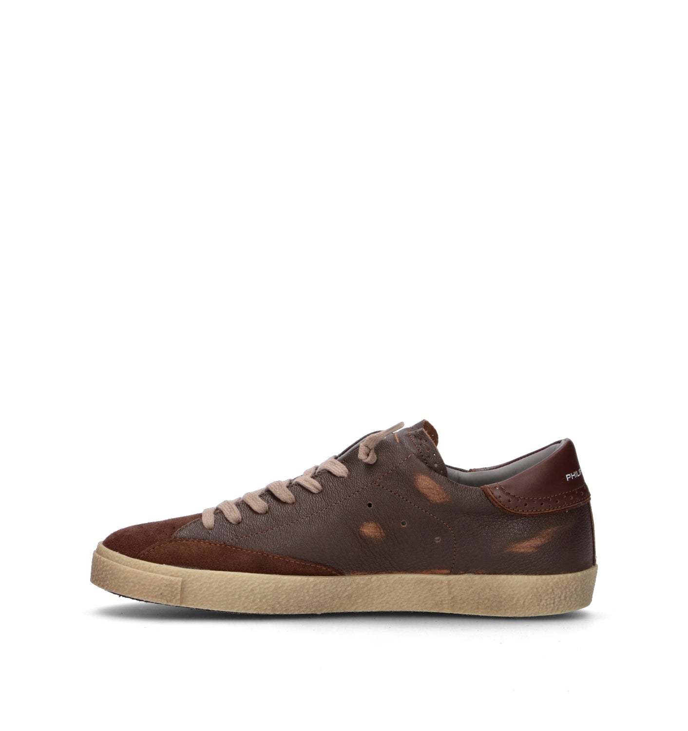 PHILIPPE MODEL Sneaker uomo marrone in pelle