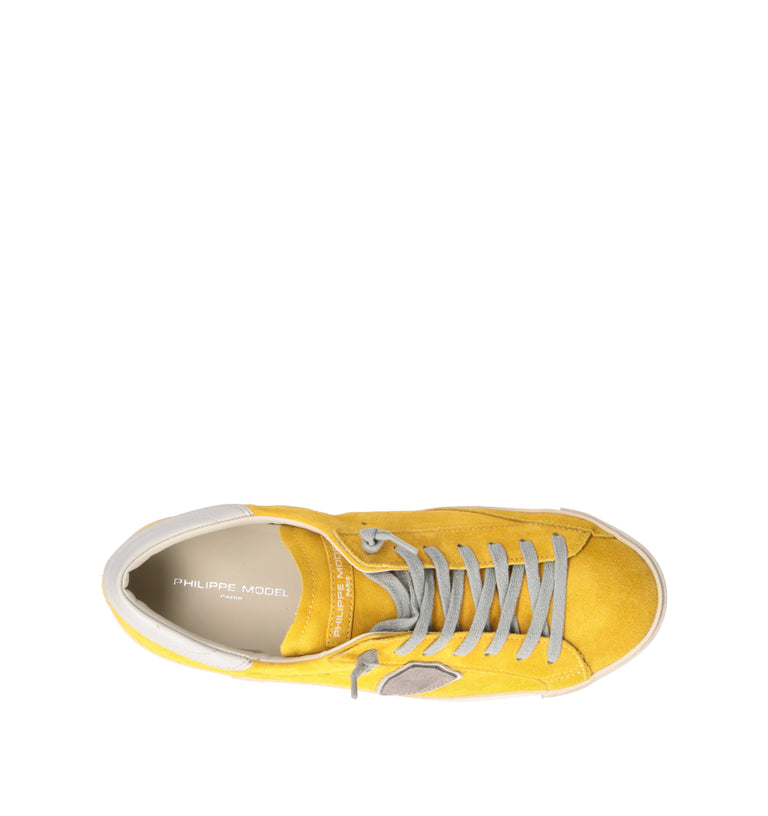 PHILIPPE MODEL Sneaker uomo gialla in suede