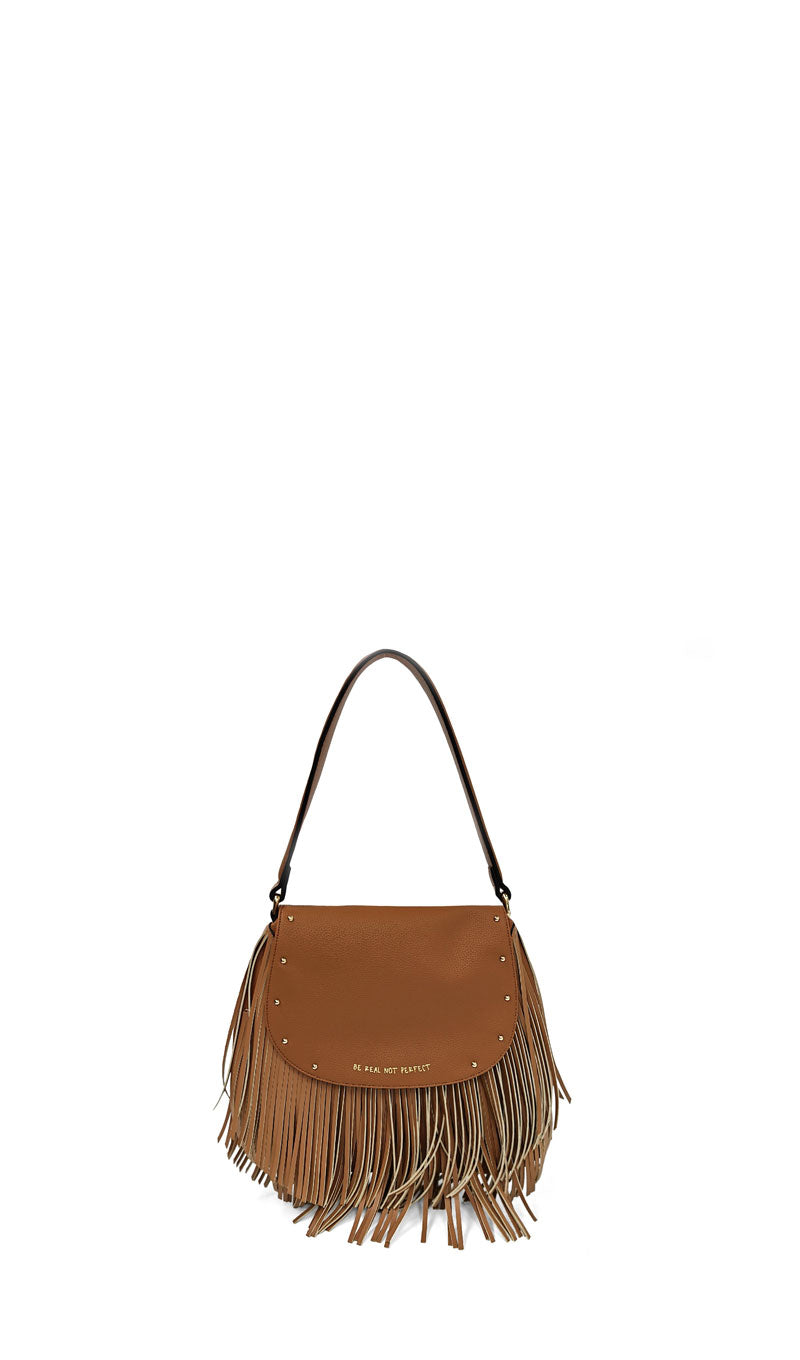 LE PANDORINE Borsa a spalla naturale