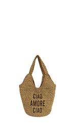 LE PANDORINE Borsa spiaggia beige