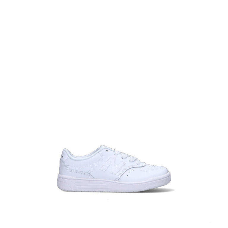 NEW BALANCE Sneaker bimbo bianca in pelle