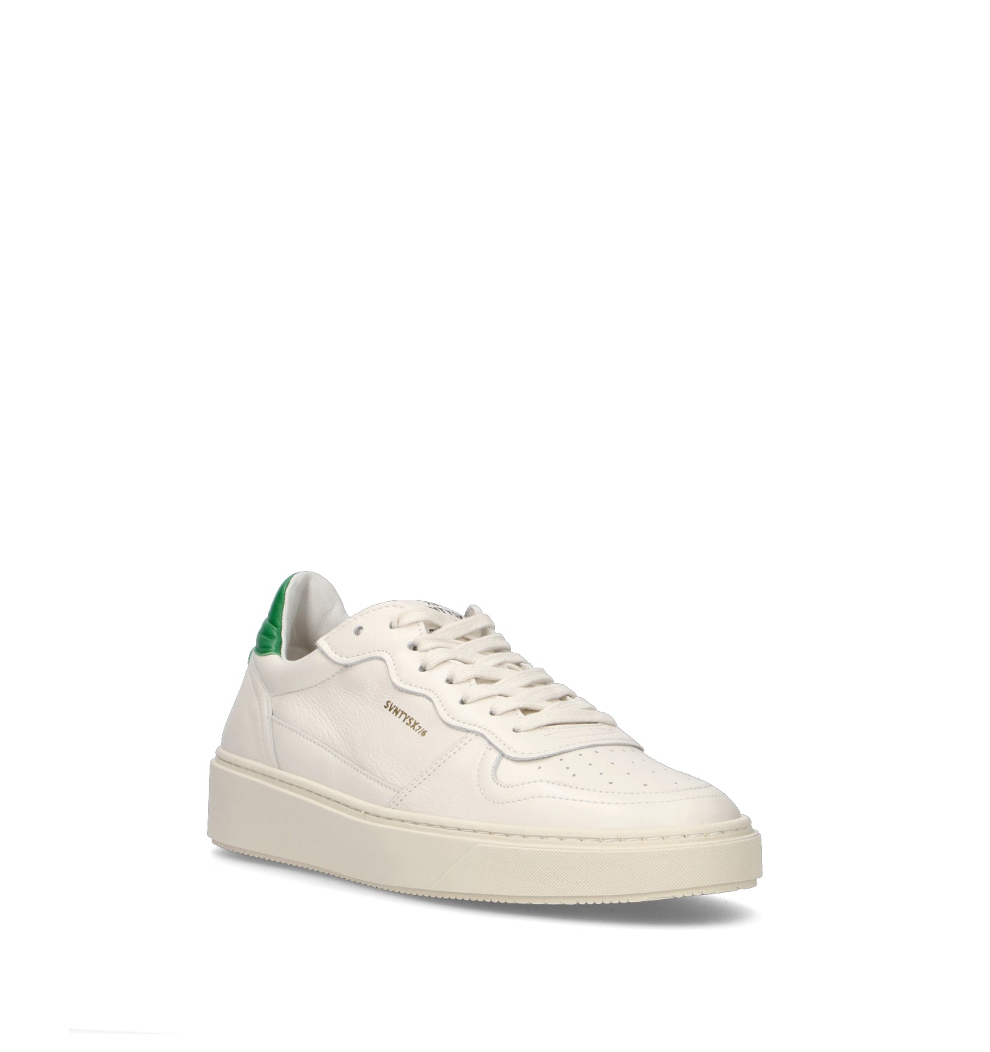 THE76 Sneaker uomo bianca/verde in pelle