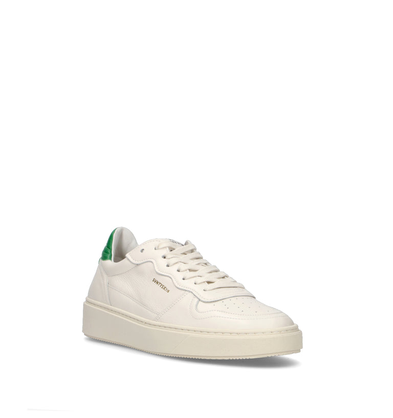 THE76 Sneaker uomo bianca/verde in pelle
