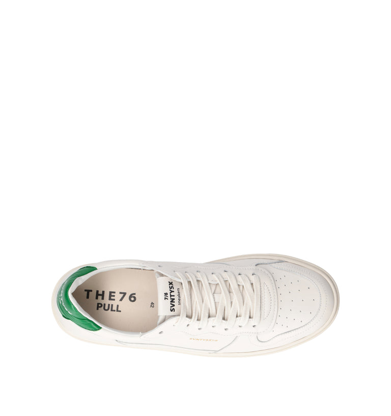 THE76 Sneaker uomo bianca/verde in pelle
